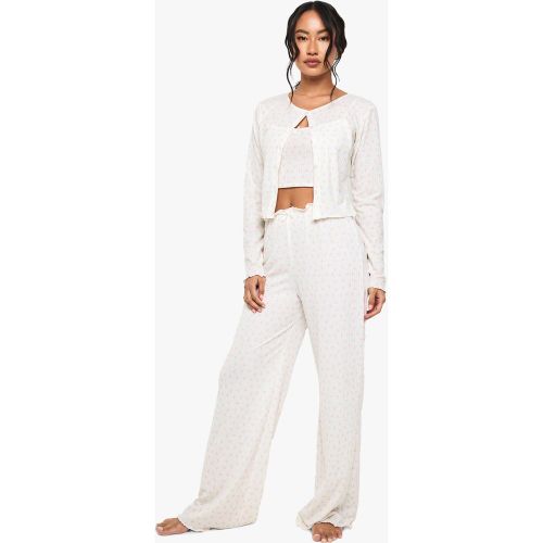 Pantalon De Pyjama Large Fleuri - 34 - boohoo - Modalova