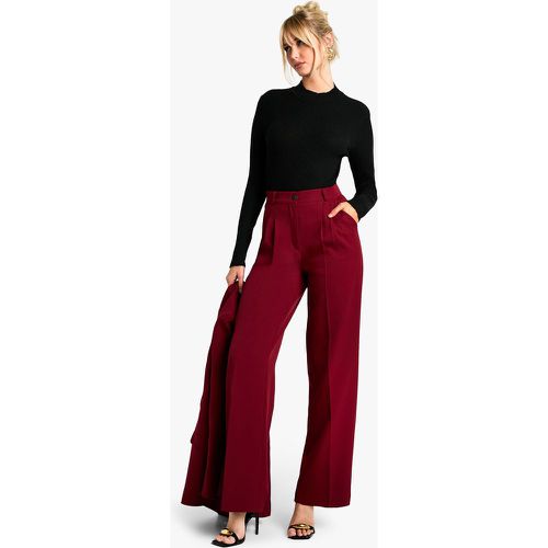 Pantalon De Costume Plissé Tissé - 36 - boohoo - Modalova