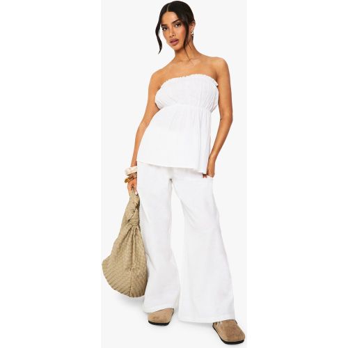Petite" - Ensemble Avec Bandeau Et Pantalon Large - 34 - boohoo - Modalova