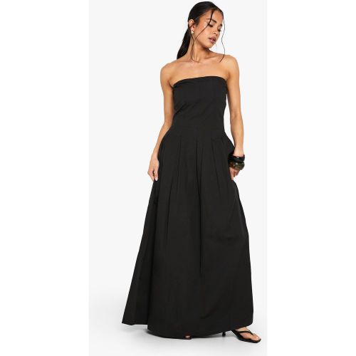 Robe Bustier Longue En Coton - 36 - boohoo - Modalova