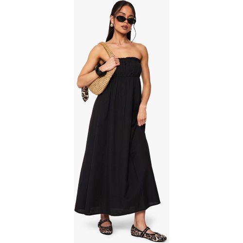 Robe Bustier Longue Froncée - 36 - boohoo - Modalova