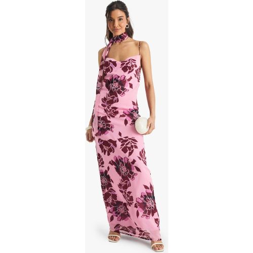 Robe Nuisette Fleurie À Col Noué - 36 - boohoo - Modalova