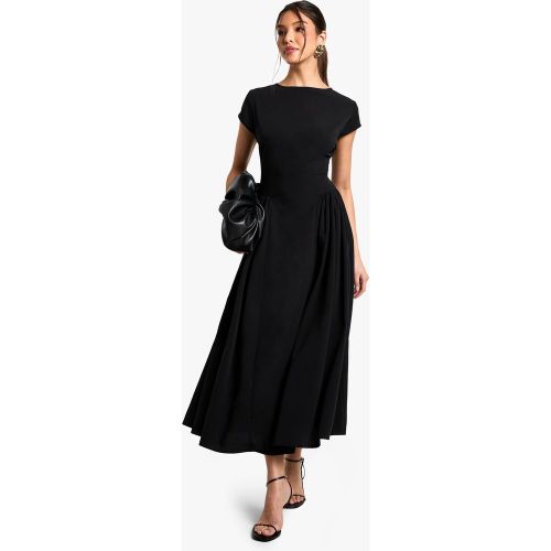 Robe Mi-Longue Texturée À Jupe Large - 36 - boohoo - Modalova