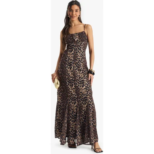 Robe Nuisette À Imprimé Léopard - 36 - boohoo - Modalova