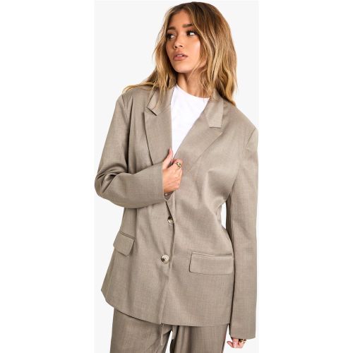 Blazer De Costume Oversize Tissé - 36 - boohoo - Modalova