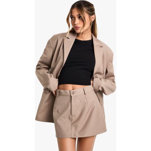 Mini-Jupe Tissée - 36 - boohoo - Modalova