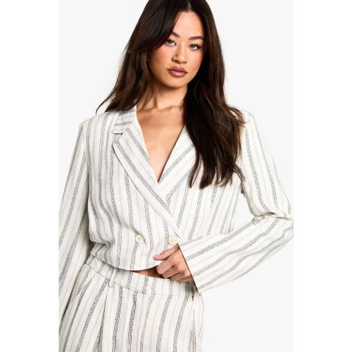 Tall" - Blazer Court À Rayures - 36 - boohoo - Modalova