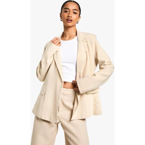 Petite" - Blazer Oversize - Blanc Écru - 34, Blanc Écru - boohoo - Modalova