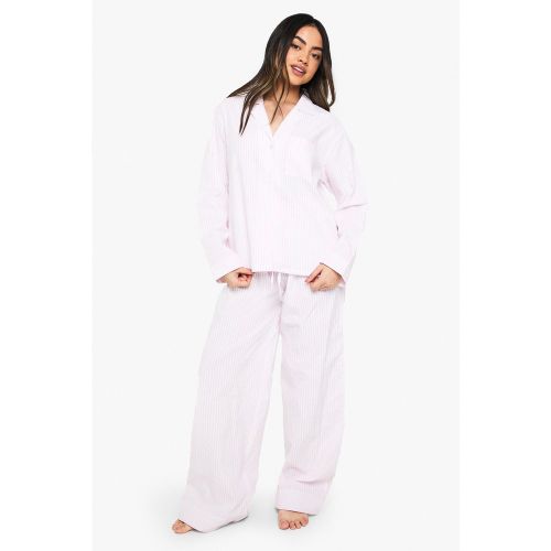 Ensemble De Pyjama Avec Chemise Rayée Et Pantalon - 34 - boohoo - Modalova