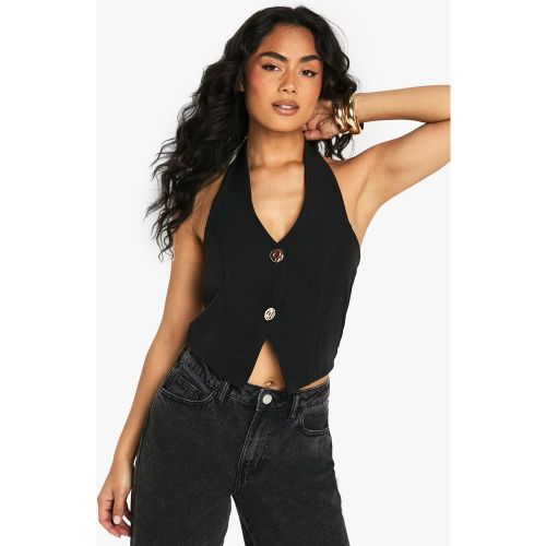 Gilet Dos Nu En Tissu Crêpe Sans Manches - 34 - boohoo - Modalova