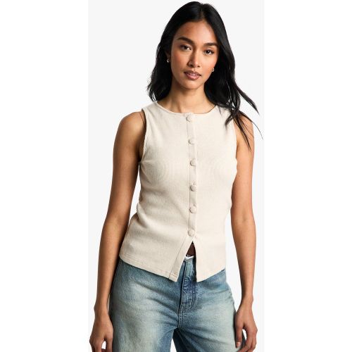 Gilet Côtelé Sans Manches - 34 - boohoo - Modalova