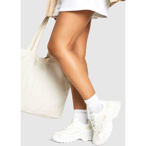 Baskets À Plateforme - Blanc Écru - 36, Blanc Écru - boohoo - Modalova