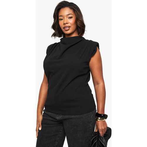 Grande Taille - Blouse À Col Bénitier Et Épaulettes - 44 - boohoo - Modalova