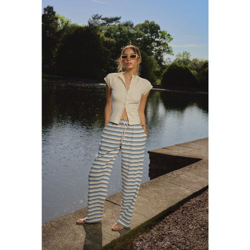 Pantalon Rayé Côtelé - S - boohoo - Modalova
