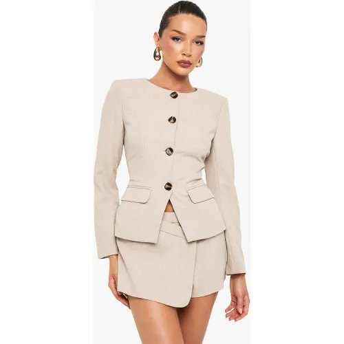 Blazer Avec Bouton En Résine - 36 - boohoo - Modalova