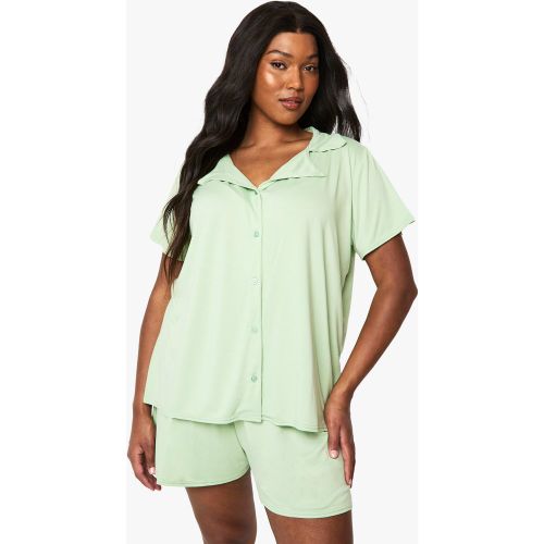 Grande Taille - Ensemble De Pyjama Avec Short - 50 - boohoo - Modalova