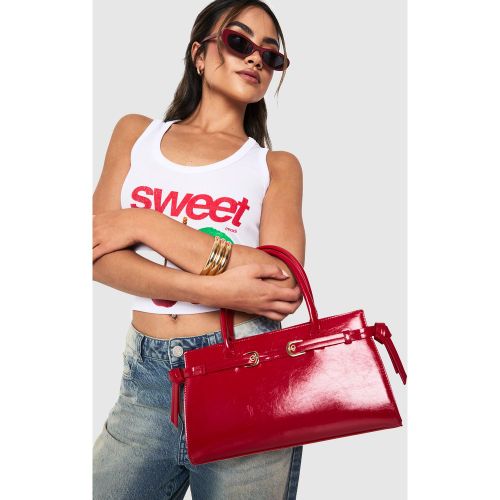 Sac À Main Structuré À Boucle - One Size - boohoo - Modalova