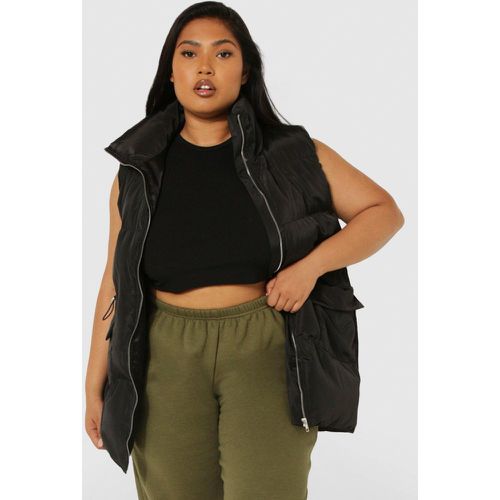 Grande Taille - Doudoune Longue Sans Manches - boohoo - Modalova