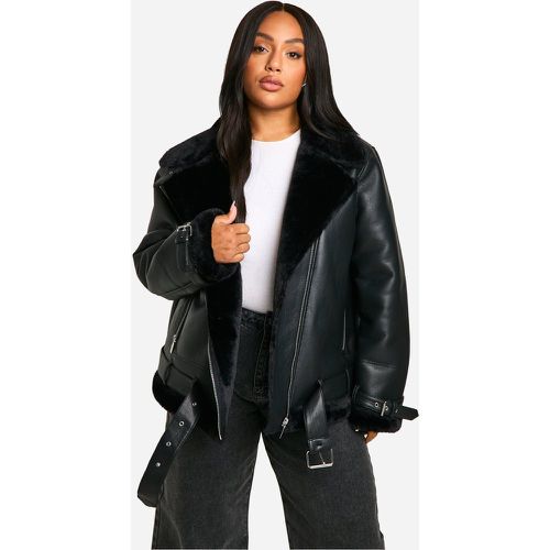 Grande Taille - Blouson Aviateur Oversize - 44 - boohoo - Modalova