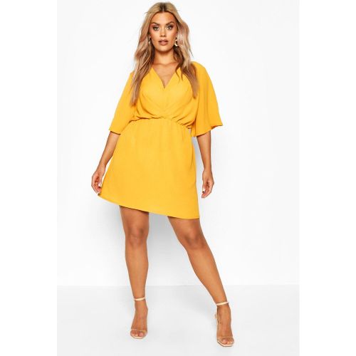 Grande Taille - Robe Babydoll À Manches Courtes - 48 - boohoo - Modalova