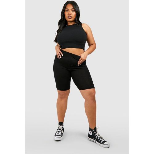 Grande Taille - Short Cycliste Long Basique En Jersey - boohoo - Modalova