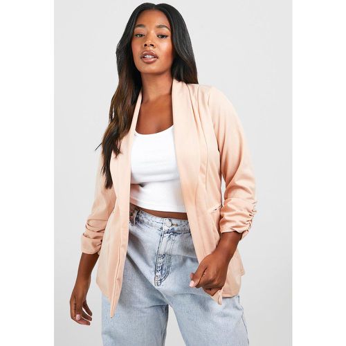 Grande Taille - Blazer À Manches Froncées - - boohoo - Modalova