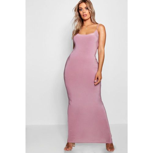 Grande Taille - Robe Longue Moulante À Bretelles - 44 - boohoo - Modalova