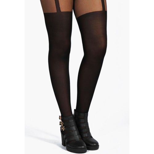 Grande Taille - Collants Effet Chaussettes Hautes - 16-18 - boohoo - Modalova