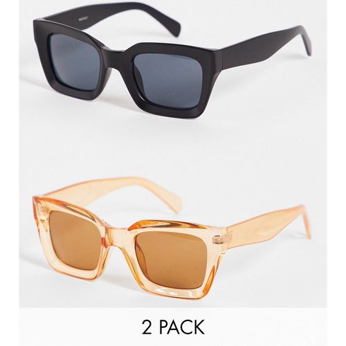 Lot de 2 paires de lunettes de soleil à verres carrés - Madein. - Modalova