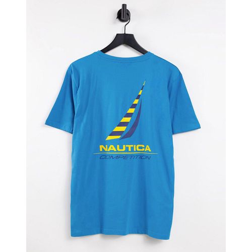 Nautica - Competition Afore - T-shirt imprimé à l'avant et au dos - sarcelle - Nautica Competition - Modalova