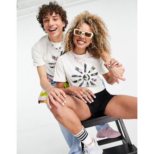 Pride Love Unites - T-shirt crop top imprimé - cassé - adidas Originals - Modalova