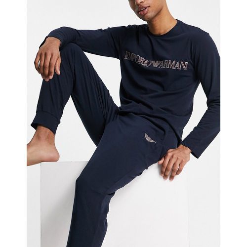 Emporio Armani - Bodywear - Ensemble de pyjama à grand logo - Emporio Armani Bodywear - Modalova