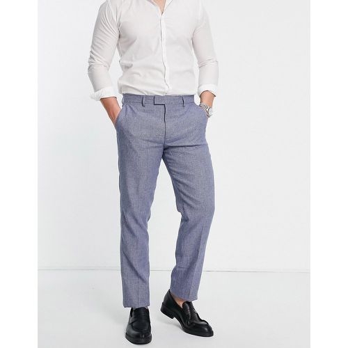 Pantalon de costume coupe slim avec poche plaquée à motif œil-de-perdrix - Harry Brown - Modalova