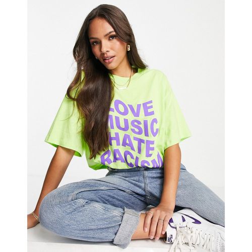 Love Music Hate Racism X ASOS - T-shirt unisexe - Crooked Tongues - Modalova