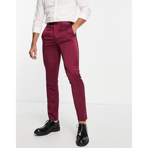 Draco - Pantalon de costume skinny - Bordeaux - Twisted Tailor - Modalova