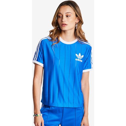 Stripes Pinstripe T-Shirts - Bleu - Taille: 34/XS - Foot Locker - Adidas - Modalova