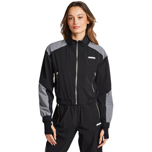 Material Mix Vestes Zippees - Noir - Taille: XS - Poly Woven - Foot Locker - Peach Fit - Modalova