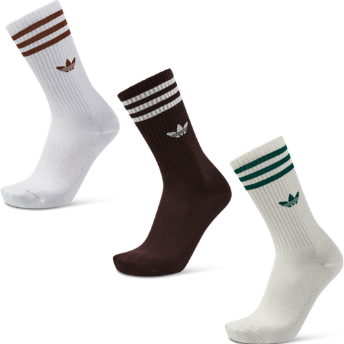 Solid Crew 3 Pack Unisexe - Chaussettes, Blanc - Taille 40-42 - Adidas - Modalova