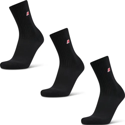 Crew 3 Pack Unisexe Chaussettes - Noir - Taille: 35-38 - Coton - Foot Locker - New Balance - Modalova