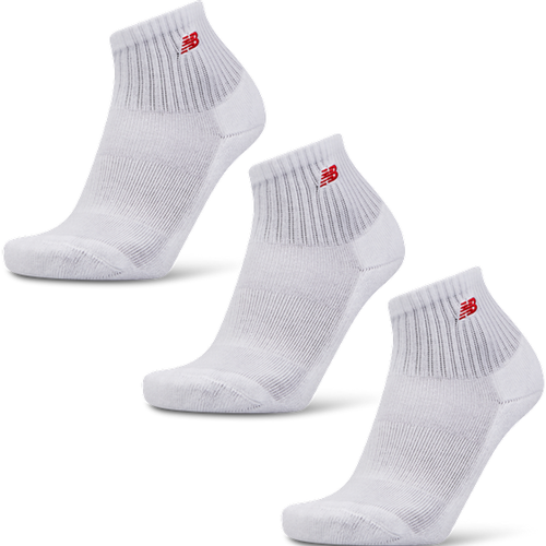 Quarter 3 Pack Unisexe Chaussettes - Blanc - Taille: 35-38 - Foot Locker - New Balance - Modalova