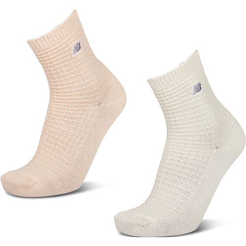 Quarter 2 Pack Unisexe Chaussettes - Vert - Taille: 35-38 - Coton - Foot Locker - New Balance - Modalova