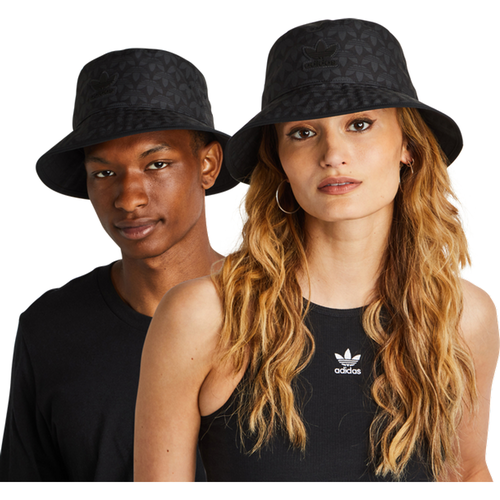 Monogram Print Bucket Hat Unisexe - Casquettes, Noir - Taille 40-42 - Coton - Adidas - Modalova