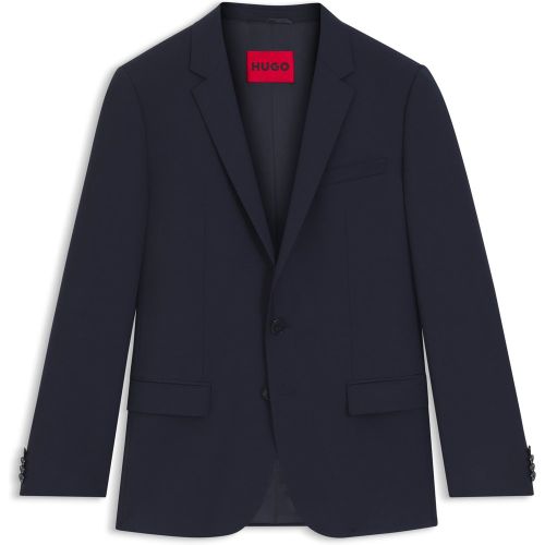 Veste Slim Fit en laine mélangée stretch performante - HUGO - Modalova