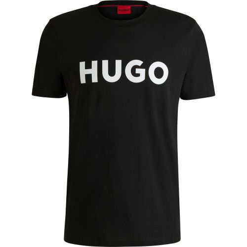 T-shirt Regular en jersey de coton à logo imprimé - HUGO - Modalova