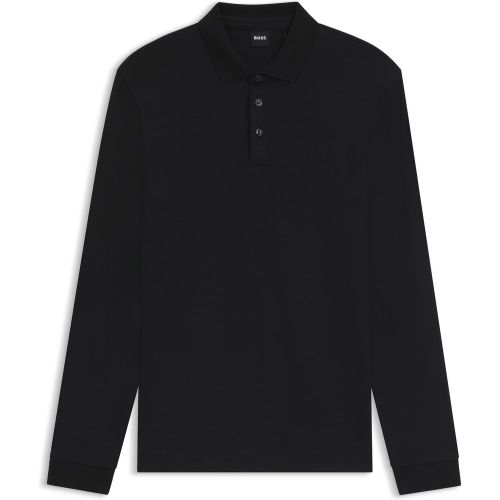 Polo en coton interlock à logo brodé - Boss - Modalova
