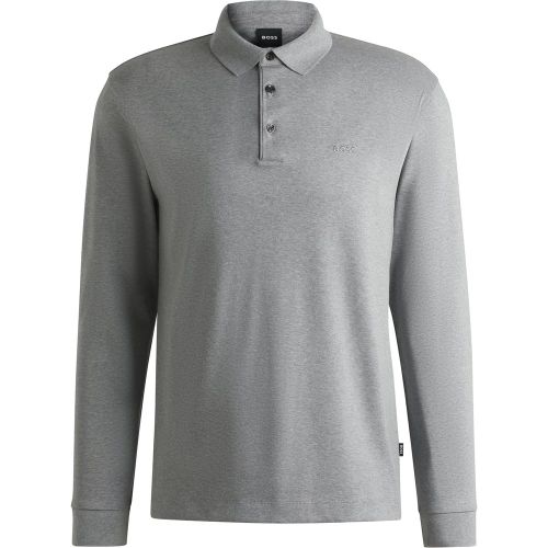 Polo en coton interlock à logo brodé - Boss - Modalova