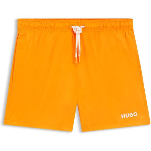 Short de bain entièrement doublé avec logo contrastant - HUGO - Modalova