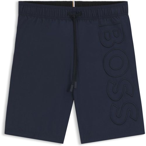 Short de bain à logo brodé en relief - Boss - Modalova