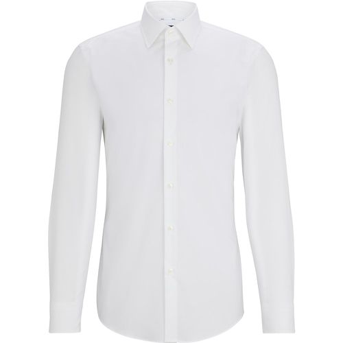 Chemise Slim Fit en popeline de coton stretch facile à repasser - Boss - Modalova