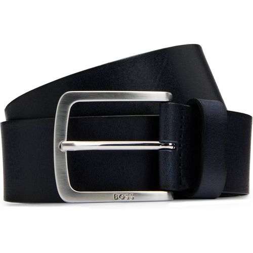 Ceinture en cuir italien avec boucle à logo gravé - Boss - Modalova